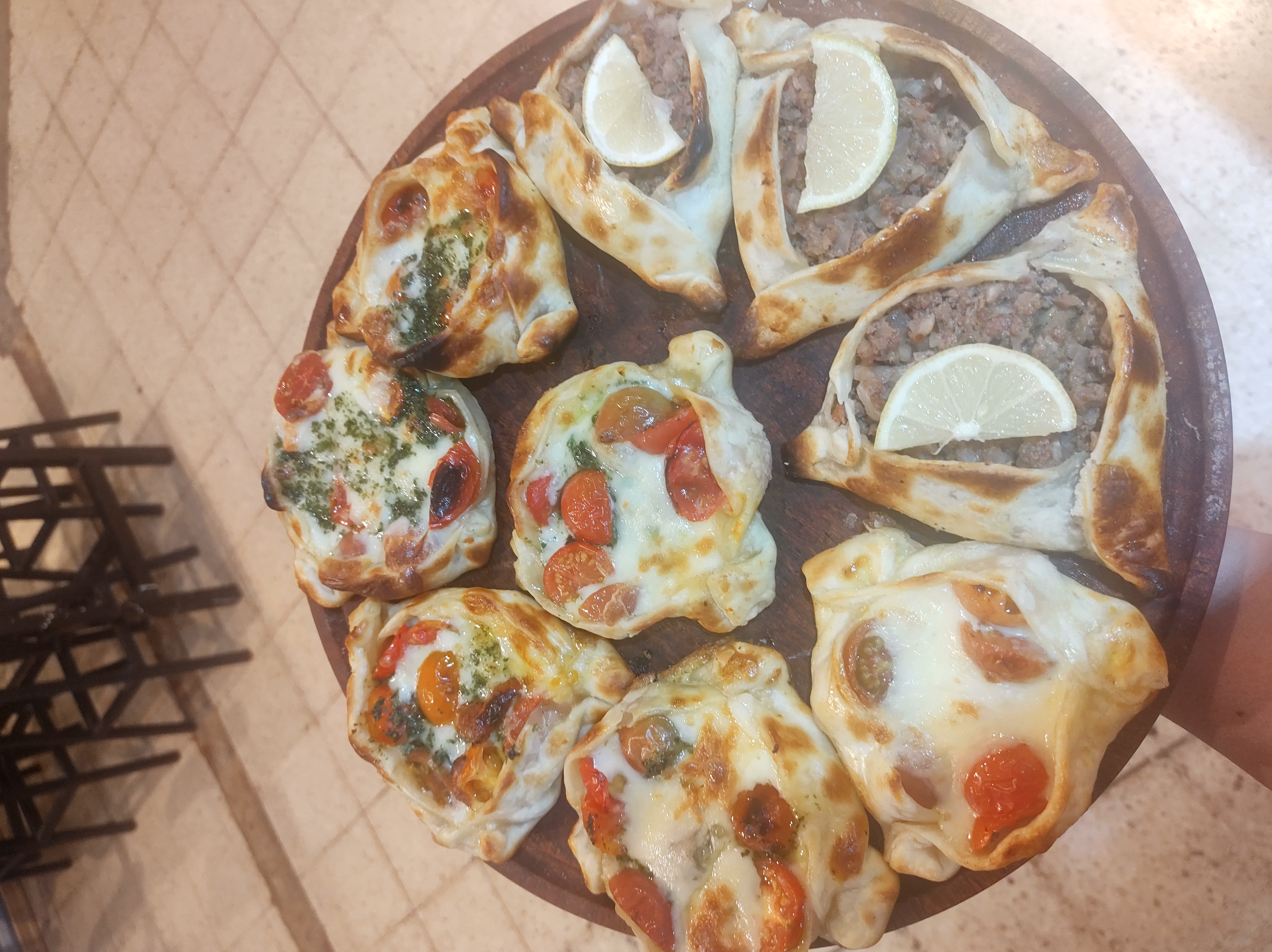 Empanadas and arabic platter
