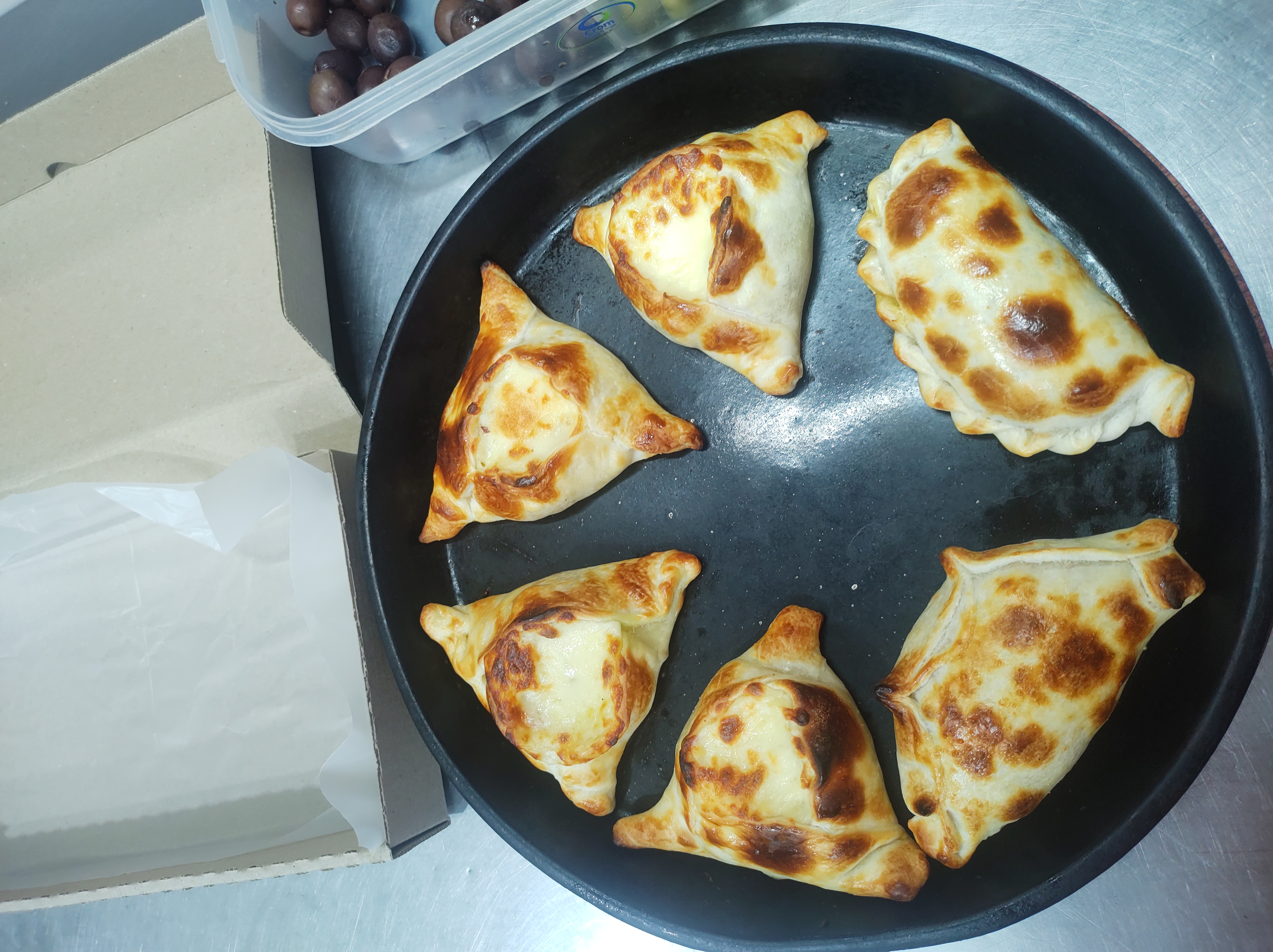Empanadas fresh from the oven
