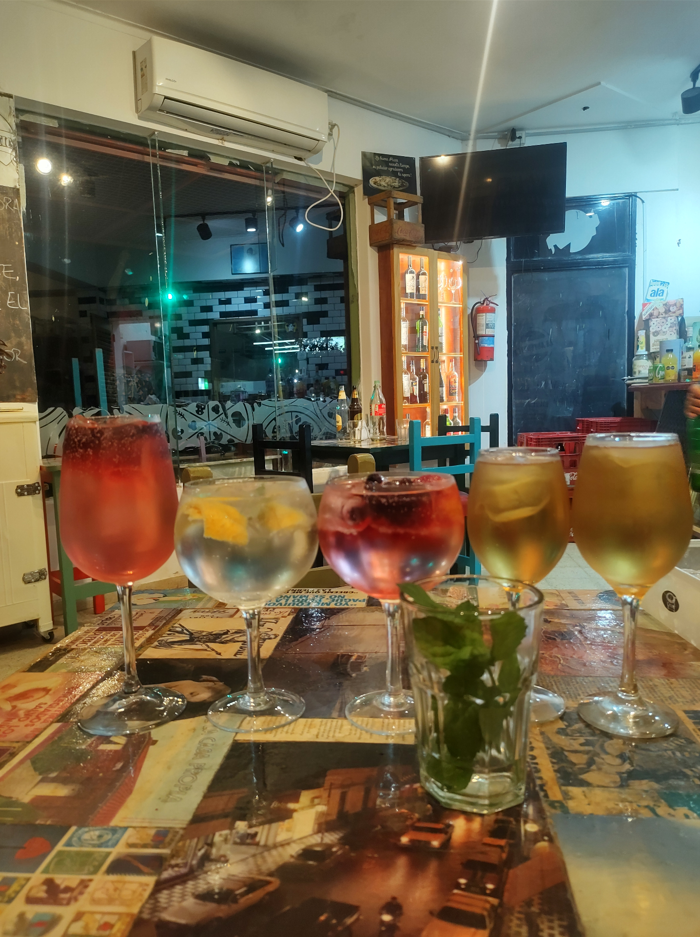 Drinks and cocktails at La Auténtica